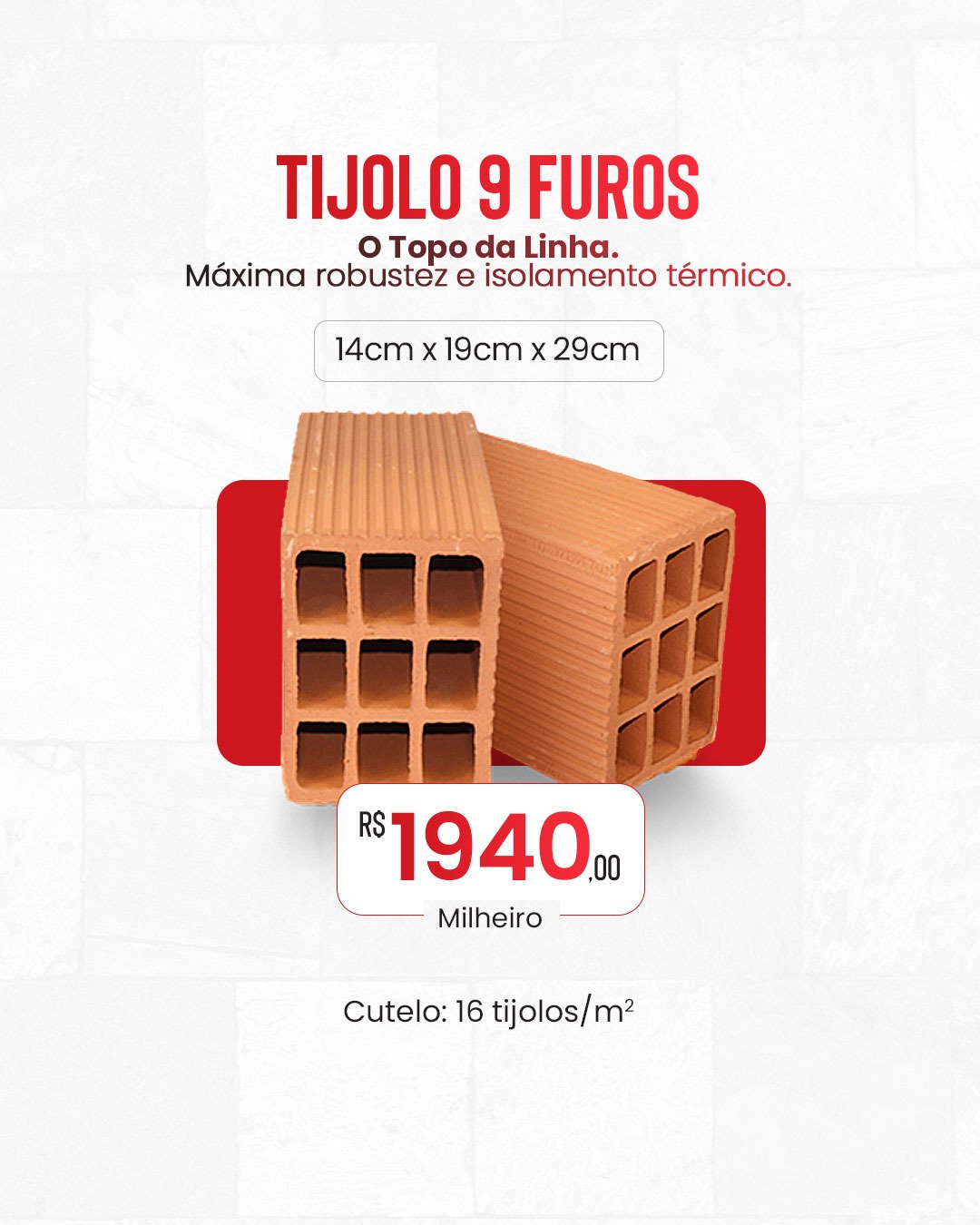 Cerâmica Imperial - Tijolos Cerâmicos 9 furos