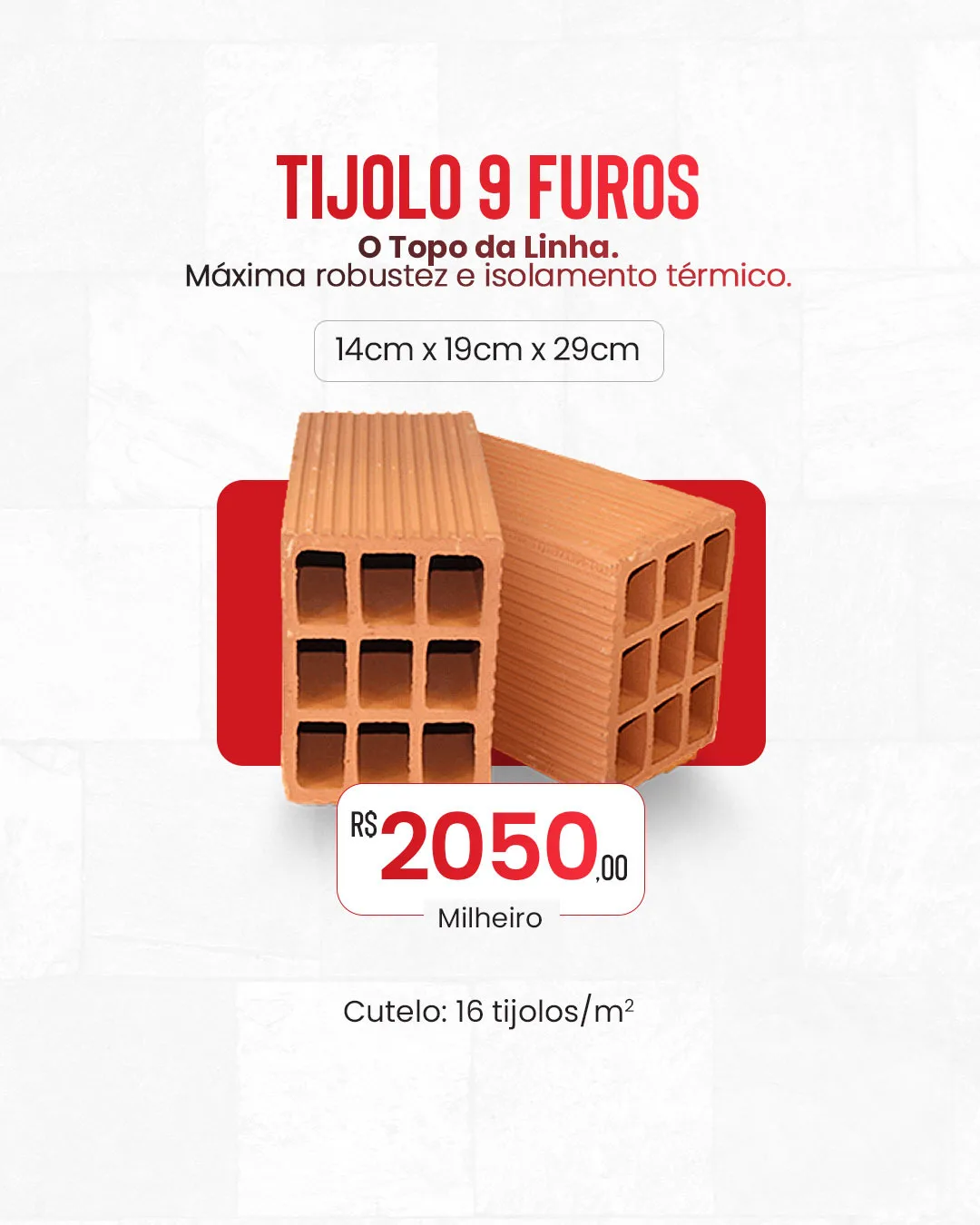 Cerâmica Imperial - Tijolos Cerâmicos 9 furos